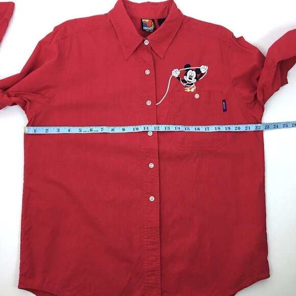 Vintage Disney Mickey Unlimited Red Mickey Mouse Shirt Women's Medium - Picture 7 of 9